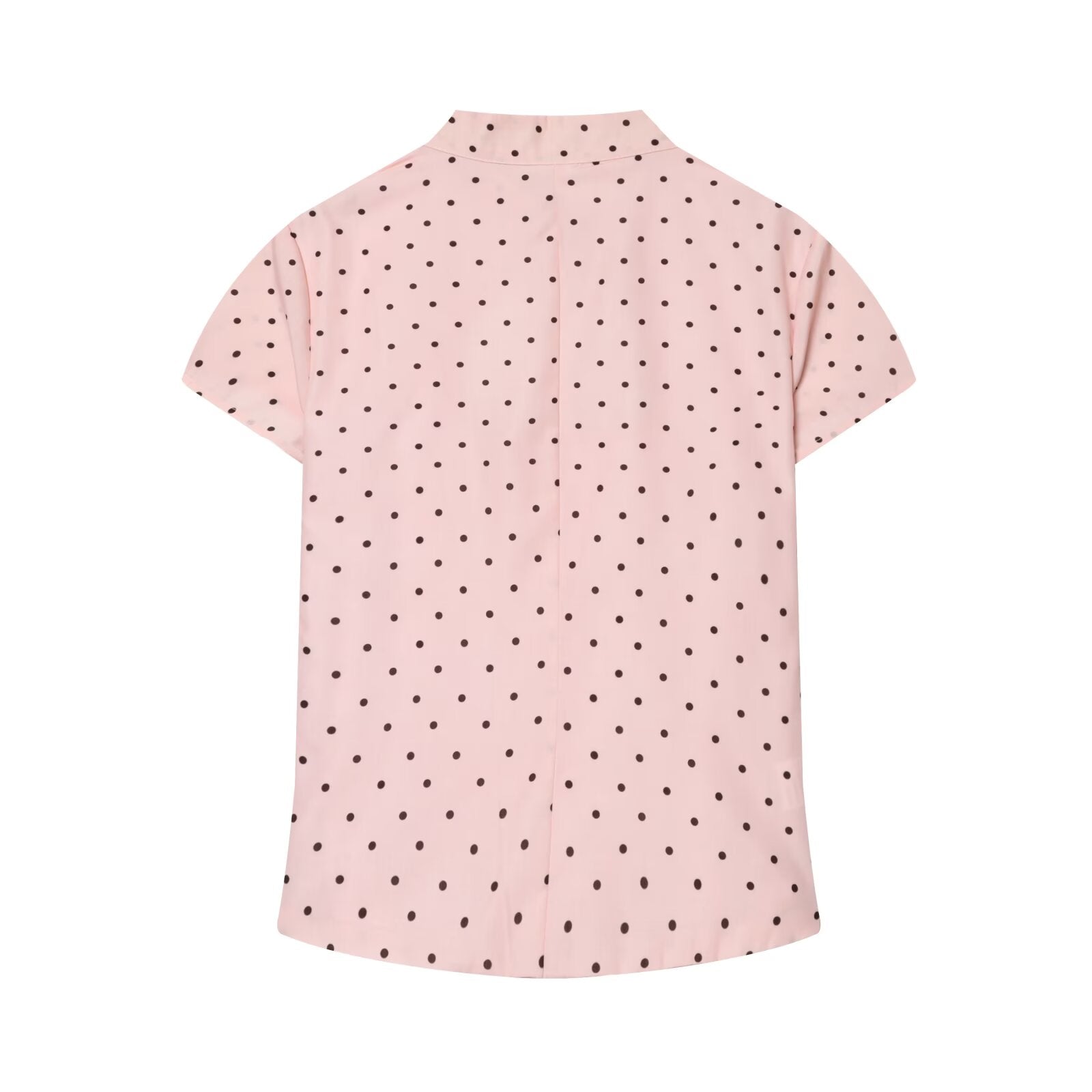 Women's open design slim polka dot top