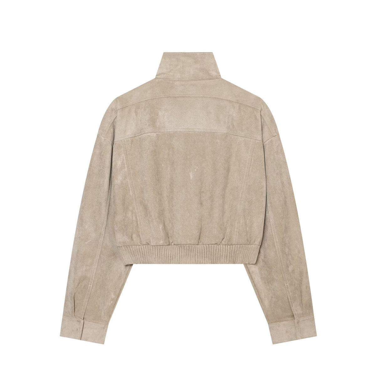 Women's suede texture short strap jacket Coat