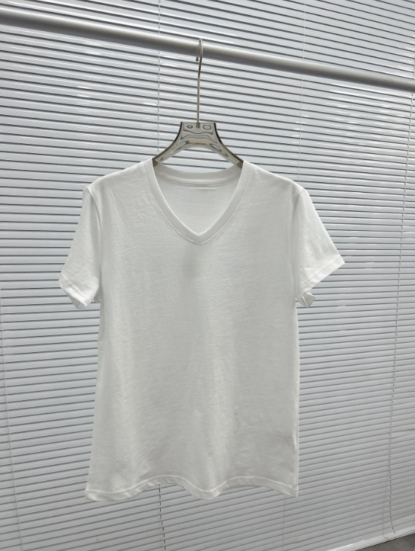 Women's new embroidered short-sleeved casual slim T-shirt