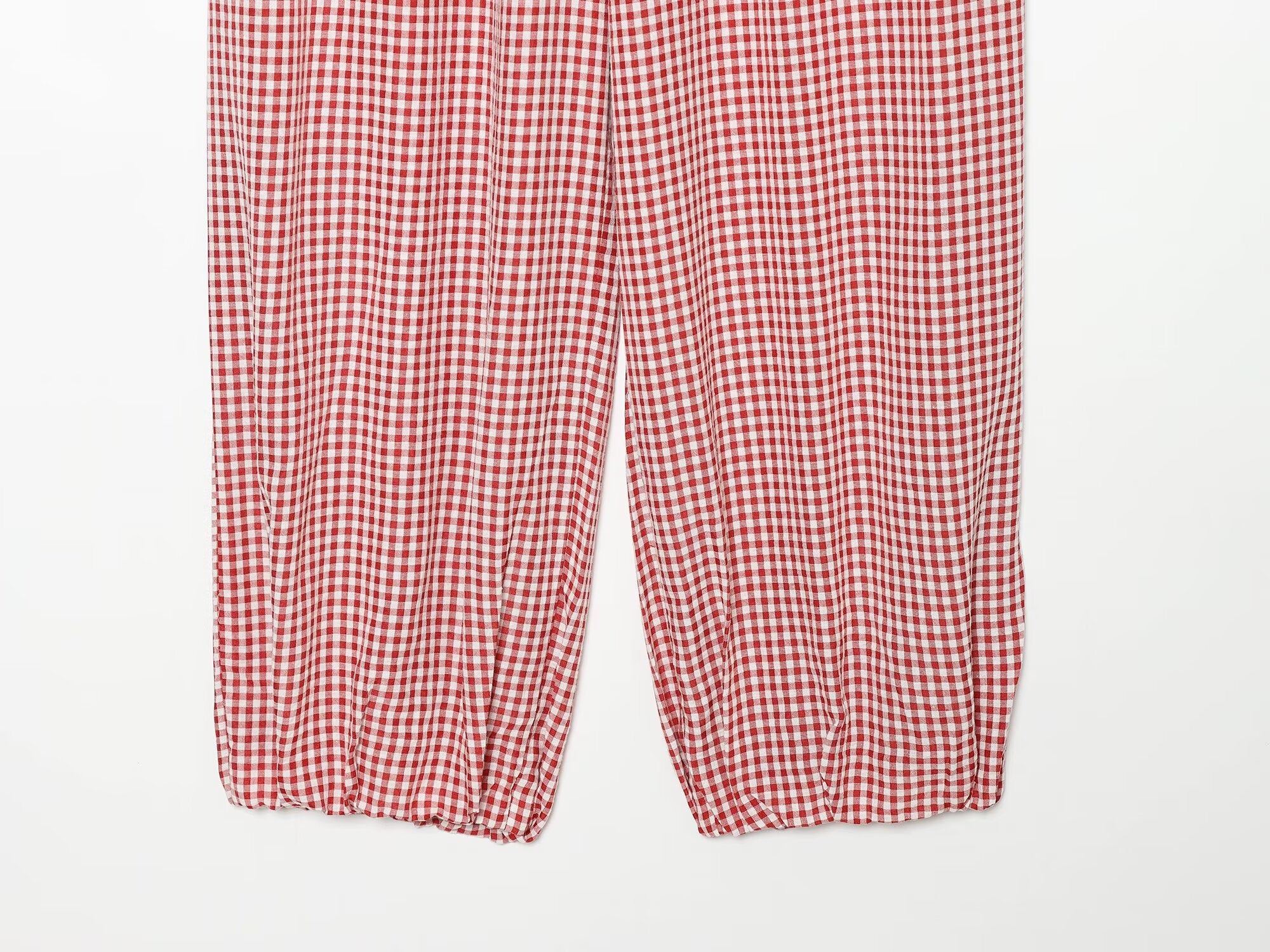Women's casual plaid lantern pants