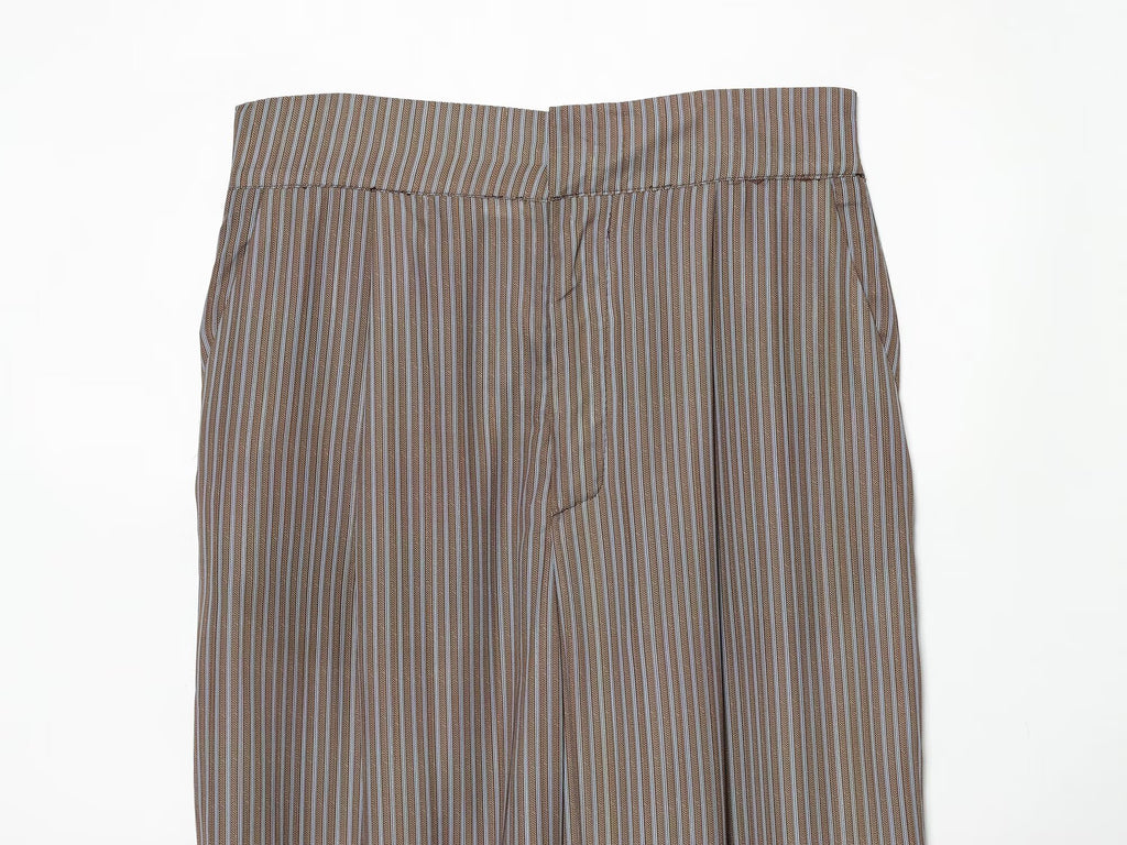 Women's bow decoration linen blended lantern pants