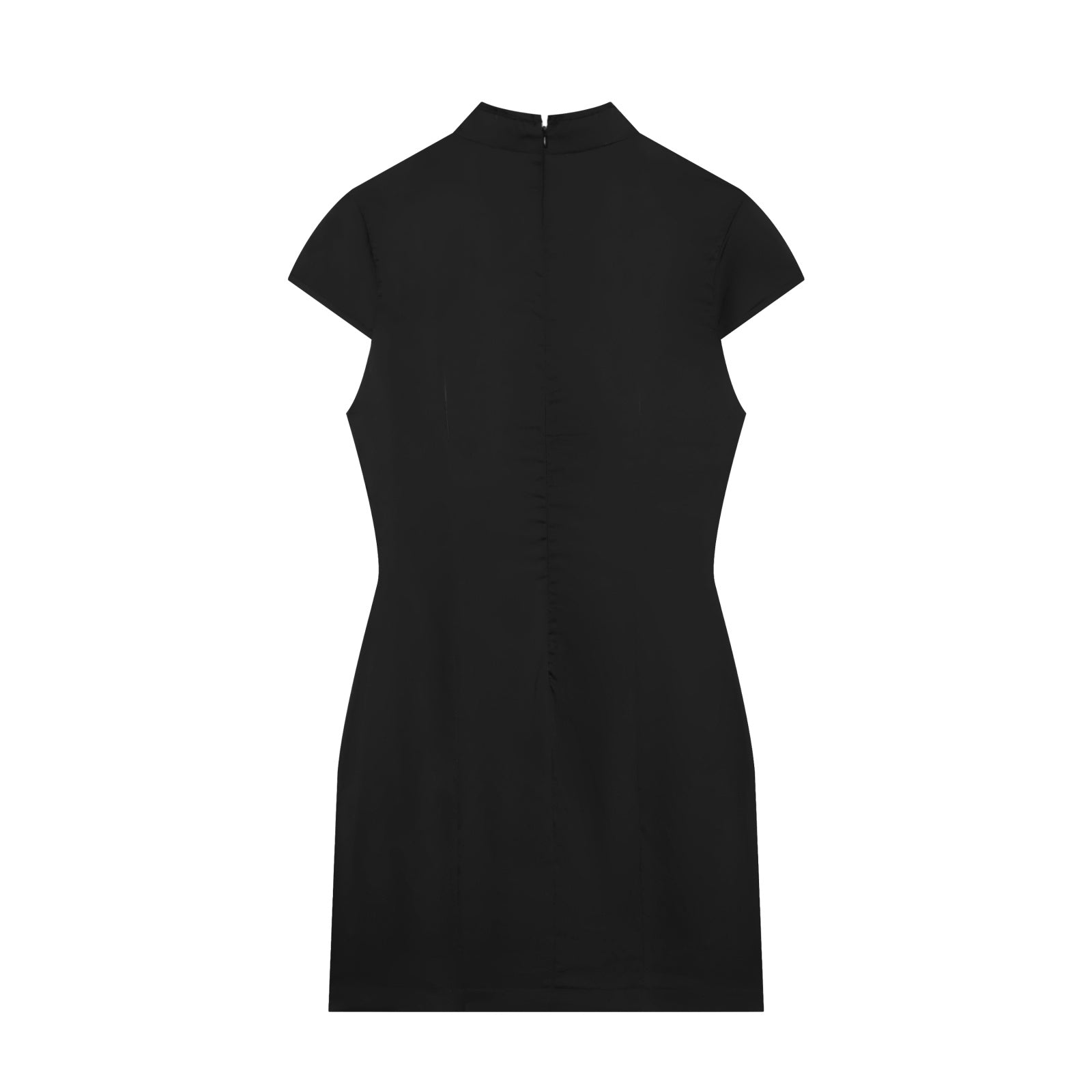 Women's satin textured Split mini dress