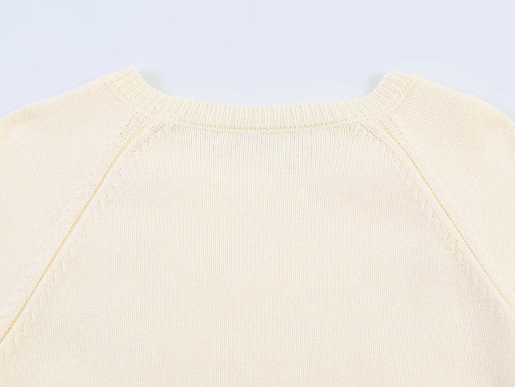 Women's rolled up sleeve patchwork knit Shirt
