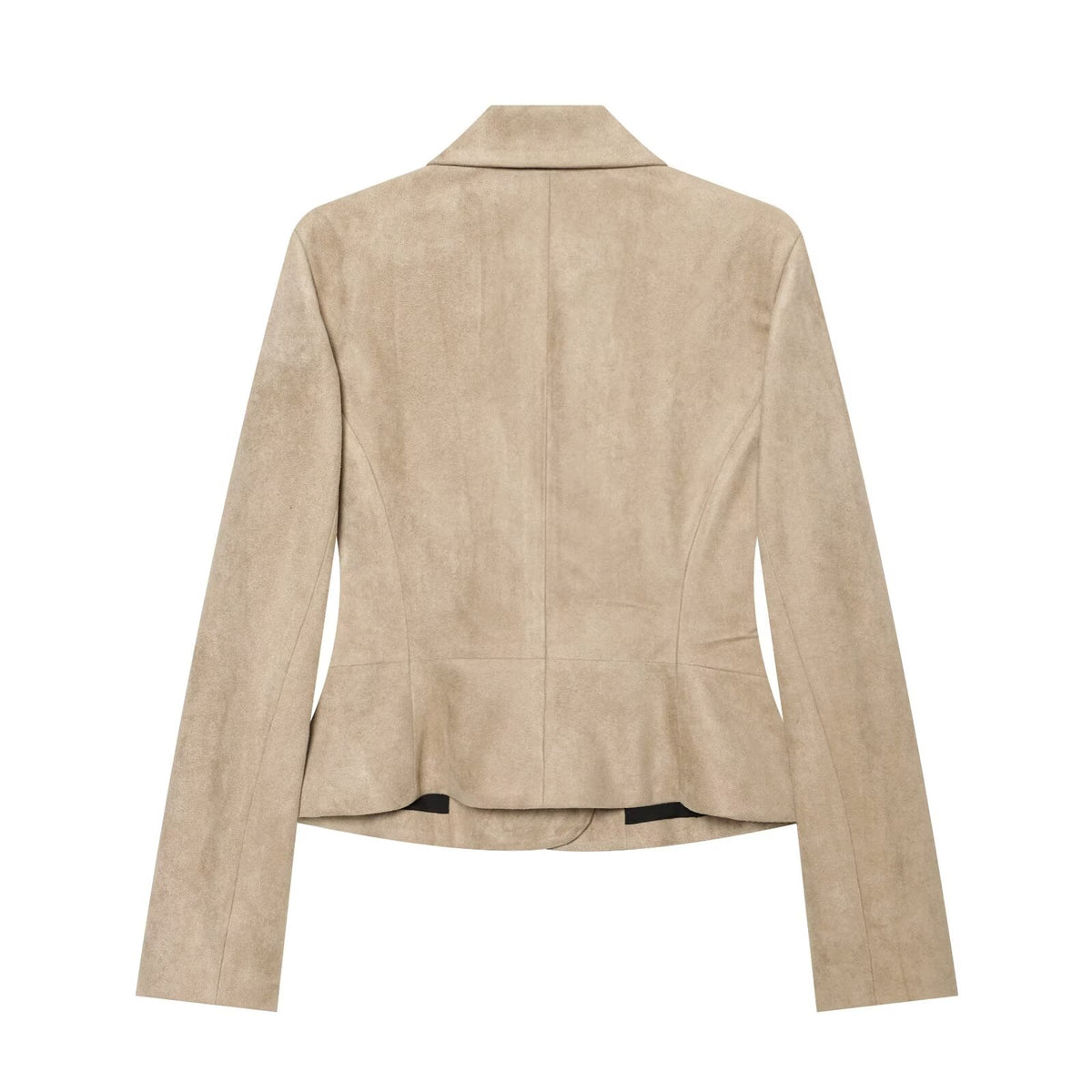 Women's with shoulder pads slim short Blazer Coat