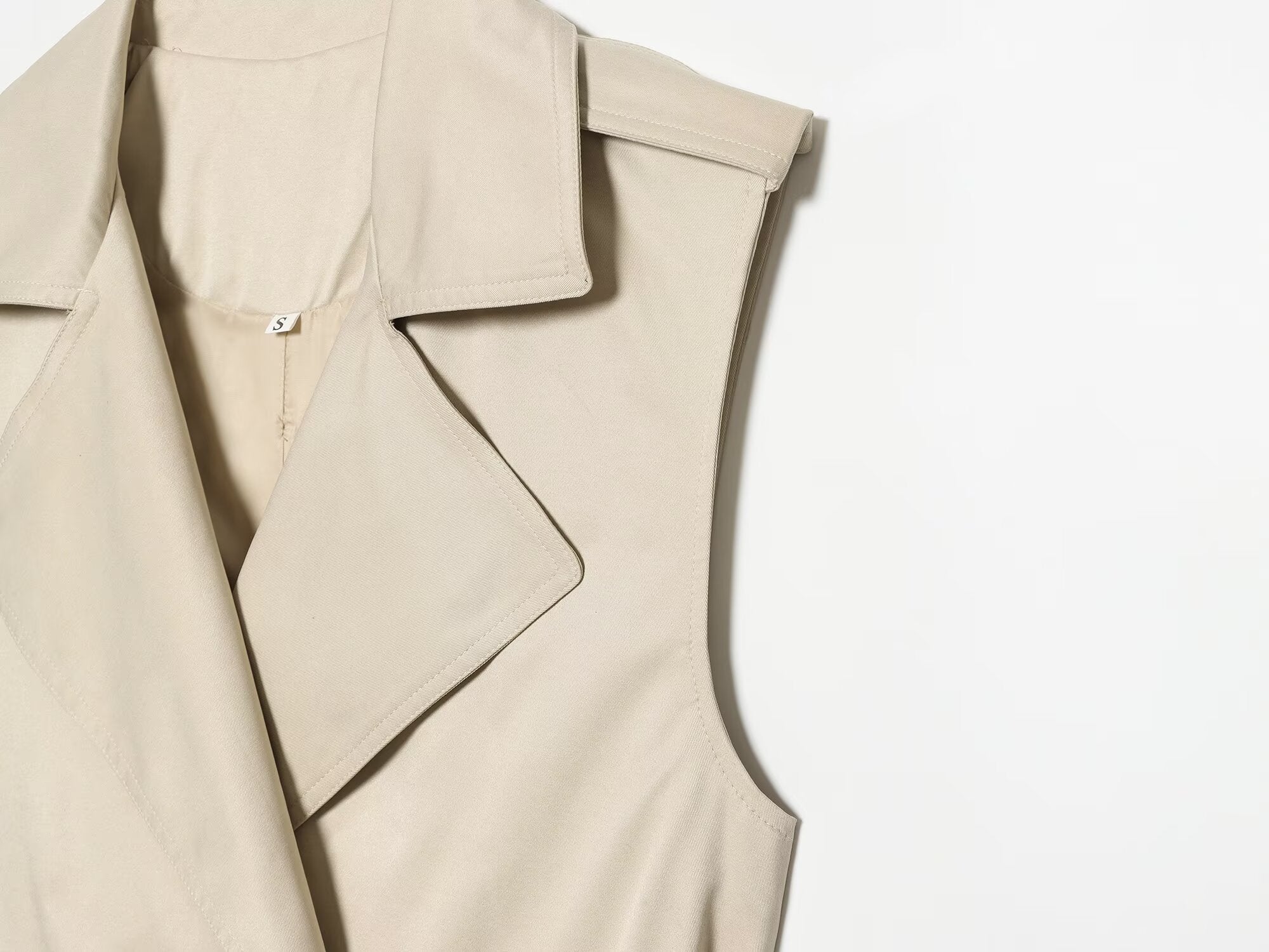 Women's with Belt casual double breasted vest