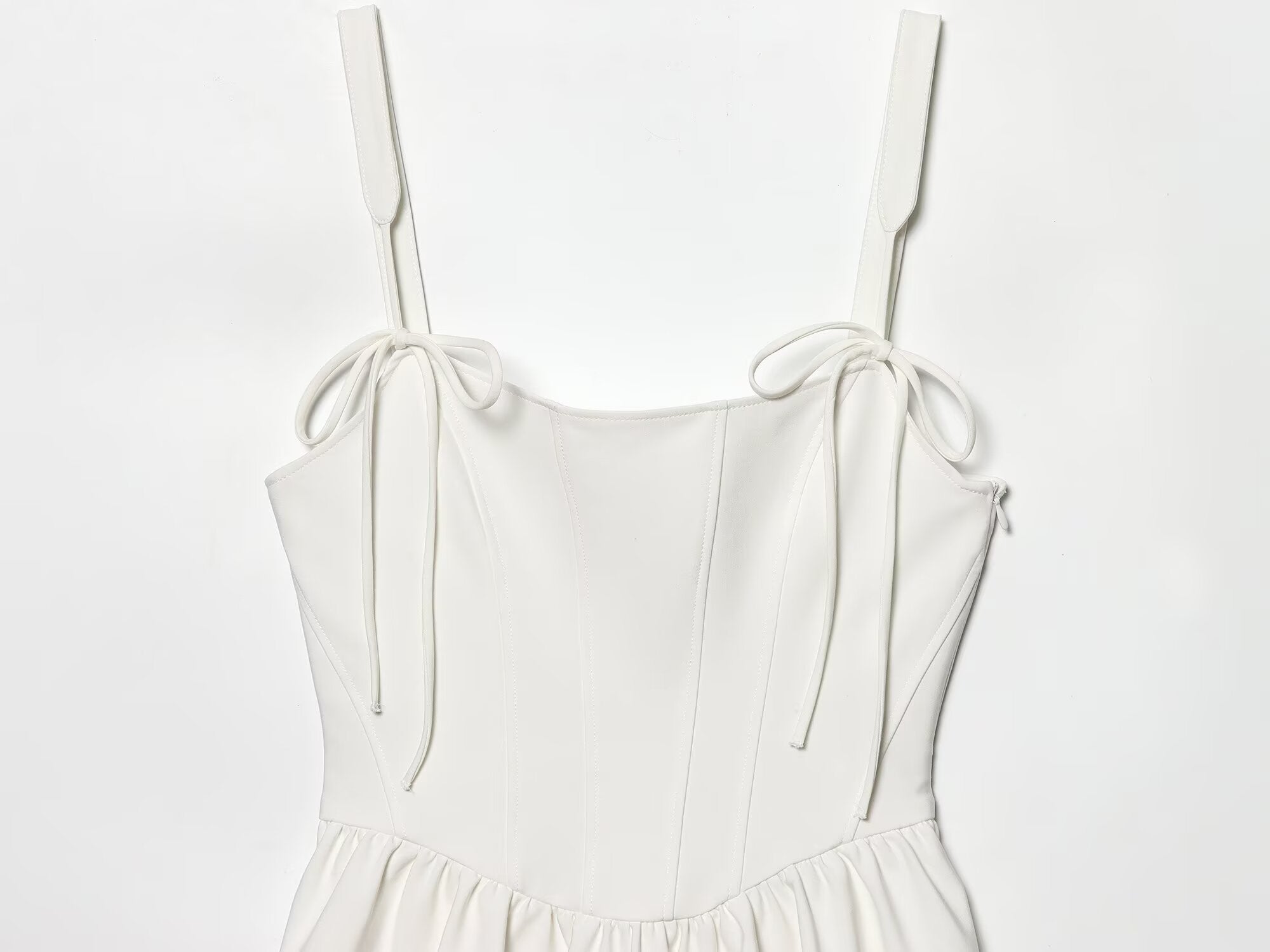 Women's tight corset style fluffy dress
