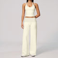 Women's new quick-drying yoga suit with sanding and turning over