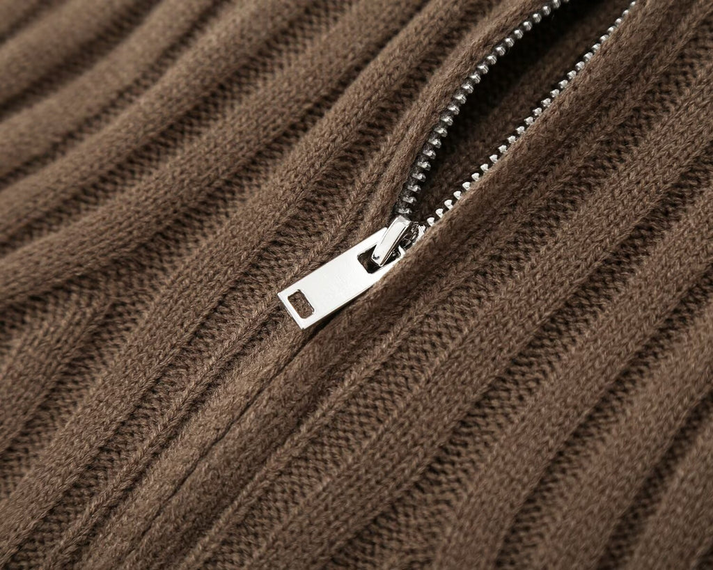 Women's sleeveless ribbed knitted vest