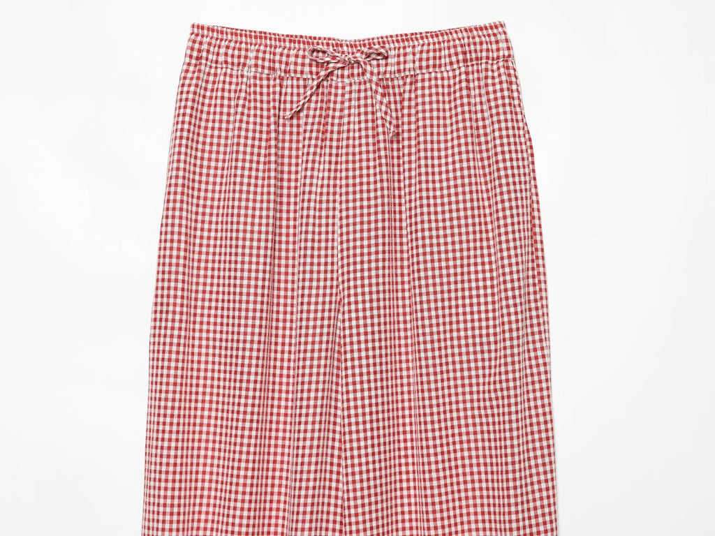 Women's casual plaid lantern pants