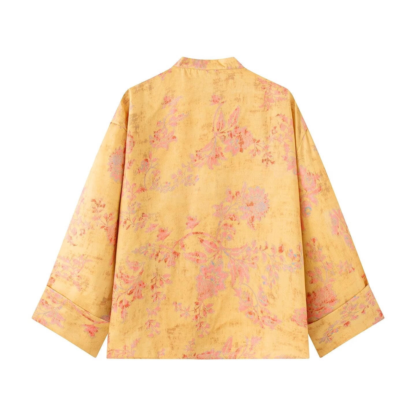 suit Women's 2 pieces new Chinese style stand collar printed top+Pants