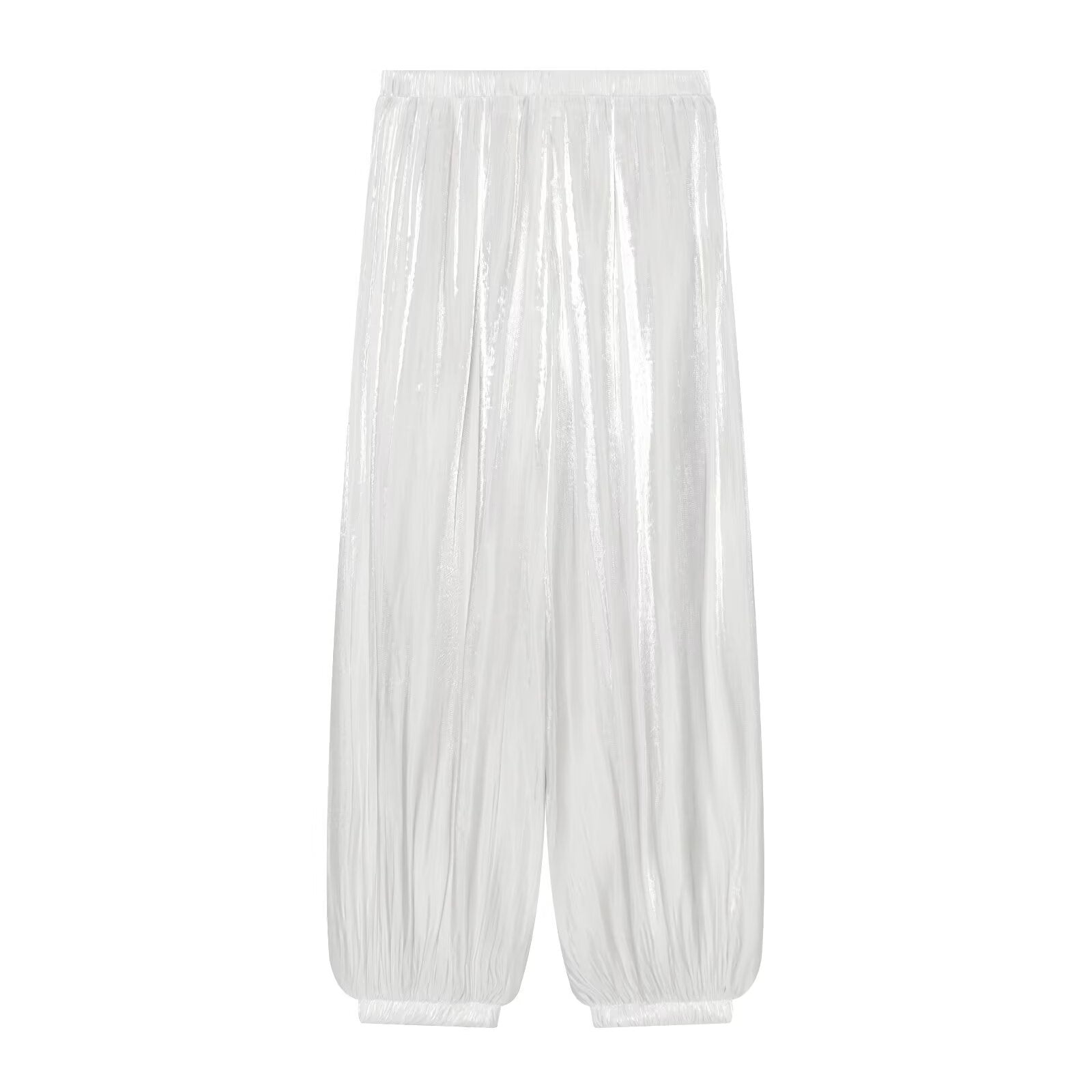 Women's comfortable pleated lantern pants