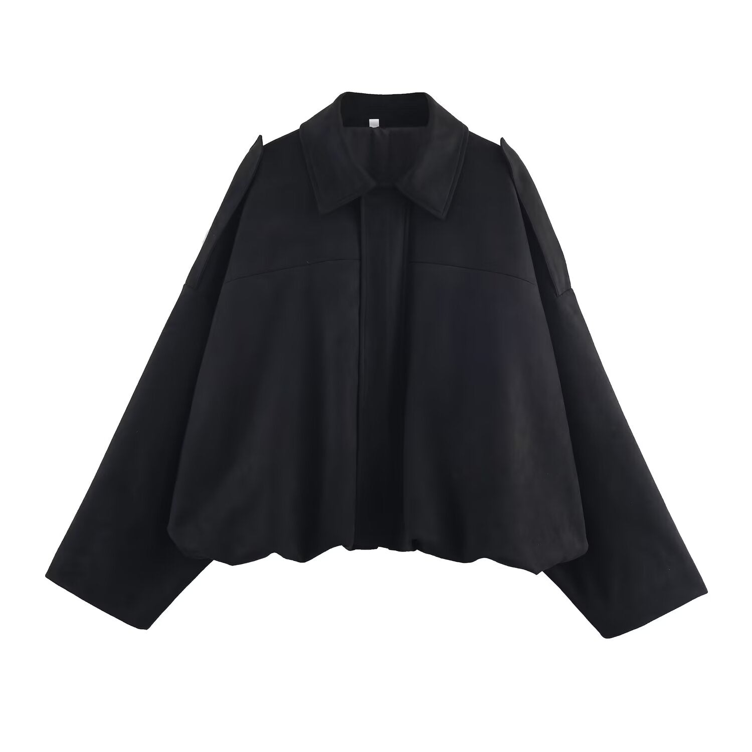 Women's new fashion faux suede effect loose flying jacket Coat