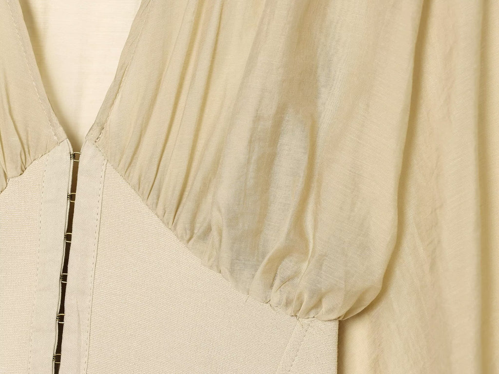Women's slim spliced waistband top