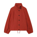 Women's linen blend long sleeved pilot jacket Coat