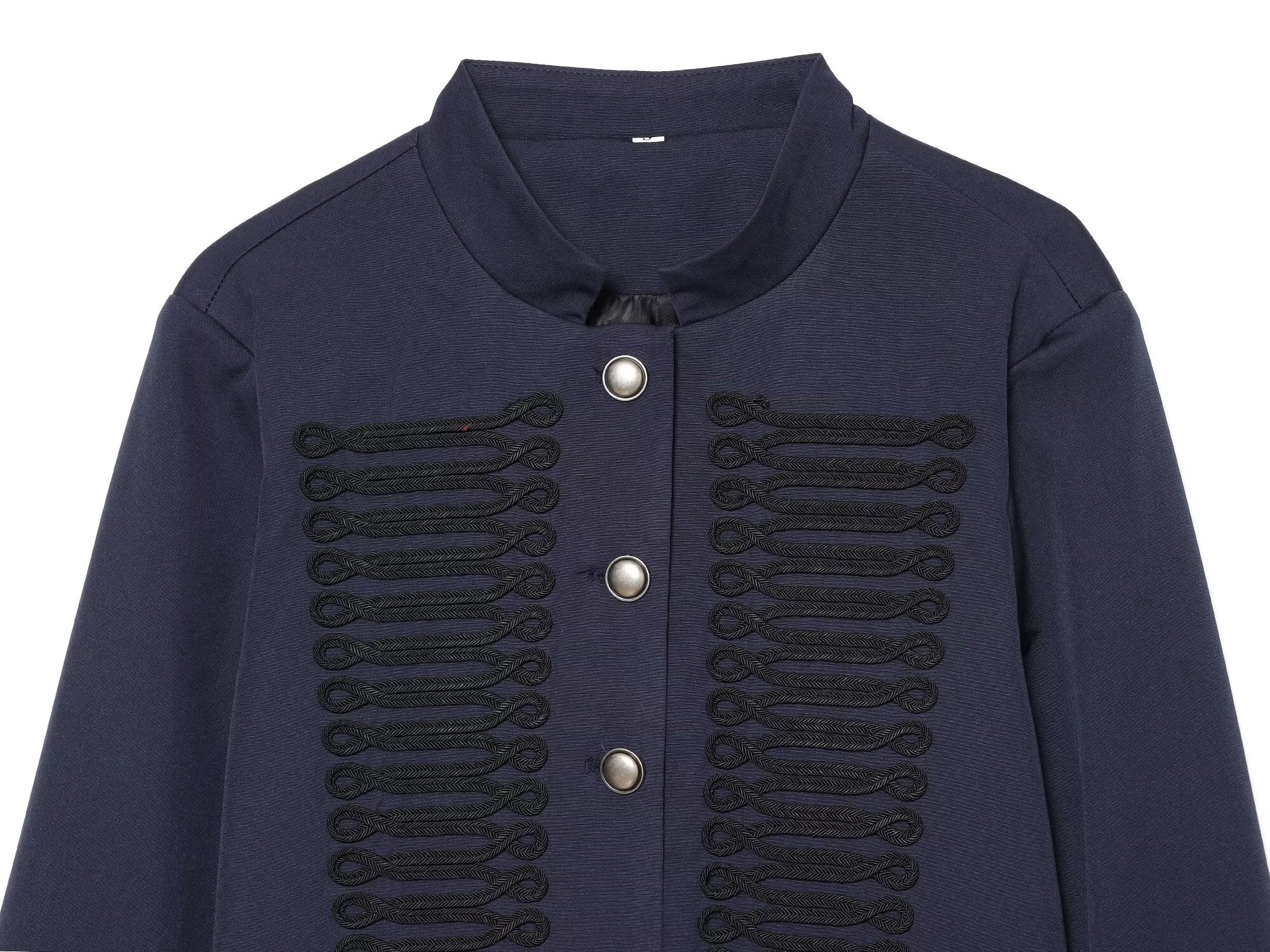 Women's Rope knot Decorated Fitted Short Coat