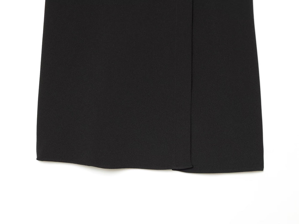 Women's rope knot buckle splicing lapel mini dress