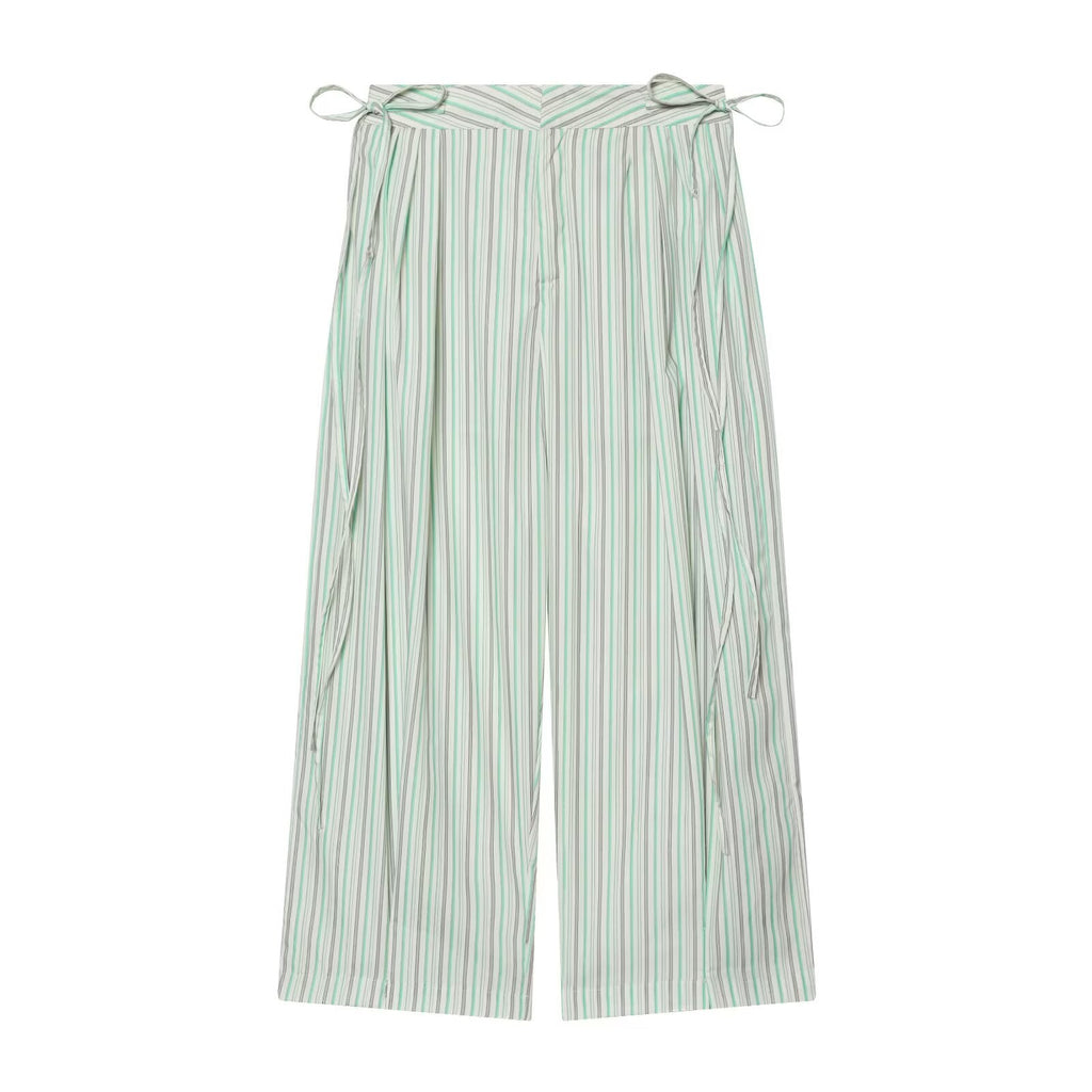 suit Women's 2 pieces casual sleepwear style striped shirt+Pants