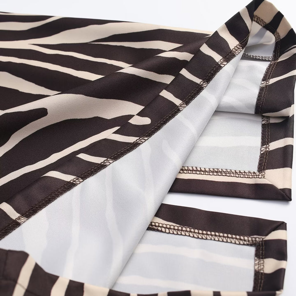 Women's printed Hip hugging style A-line skirt