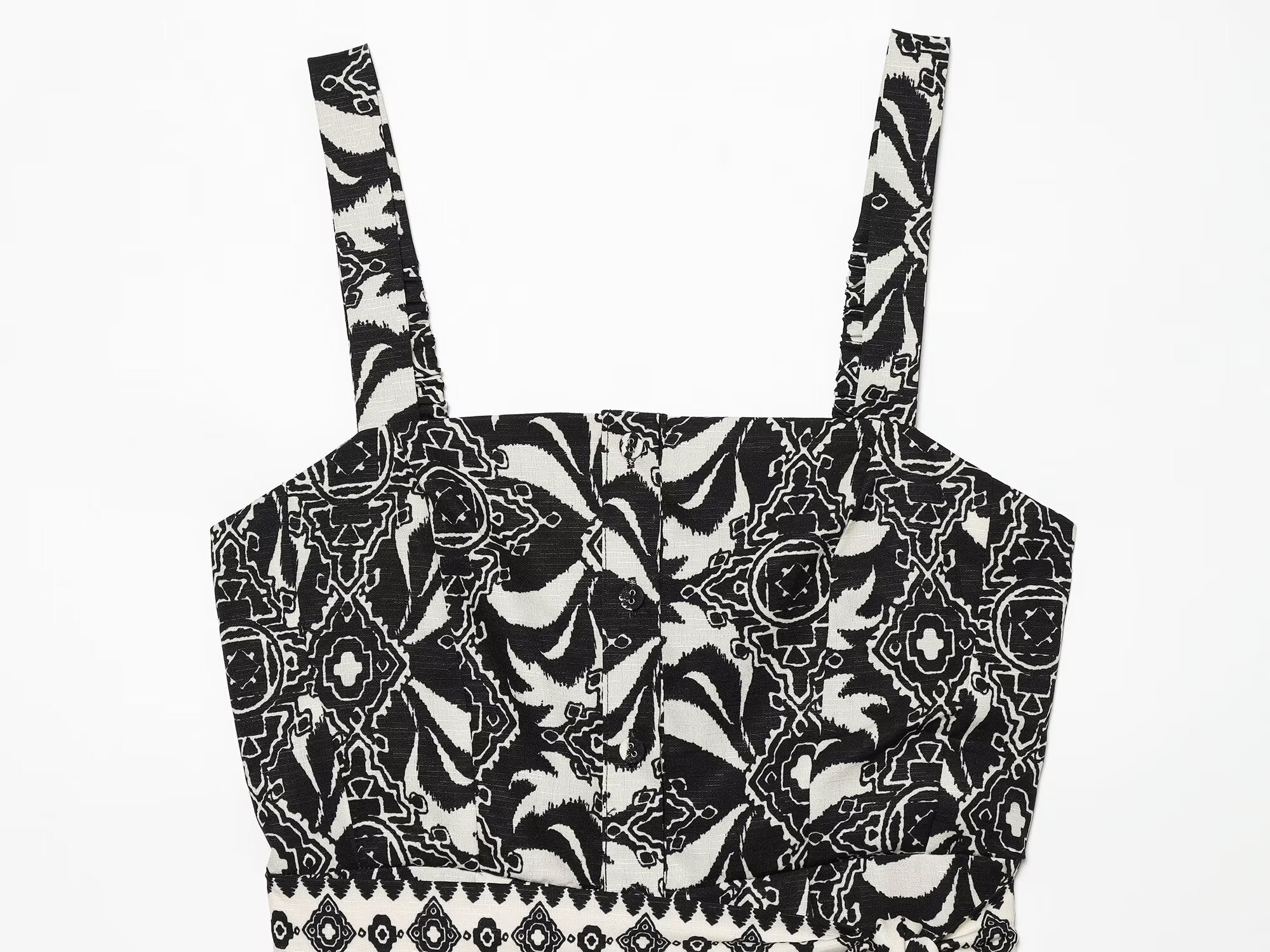 Women's with Belt vacation style printed jumpsuit shorts