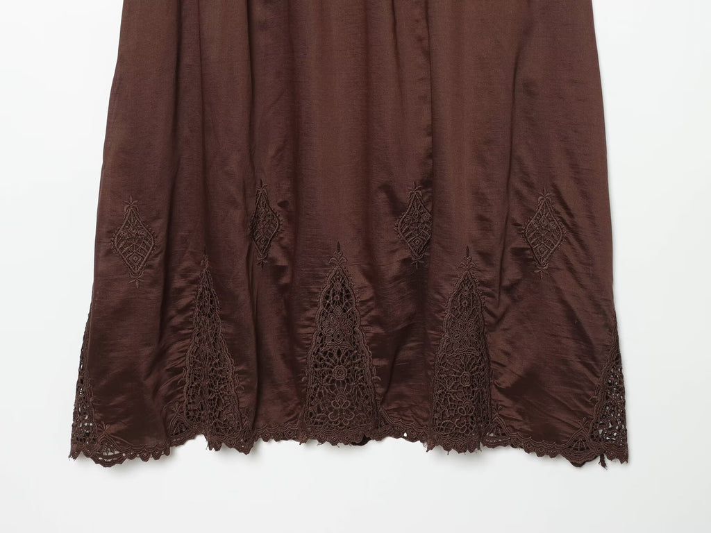 suit Women's 2 pieces casual embroidered fluffy MIDI skirt+ top