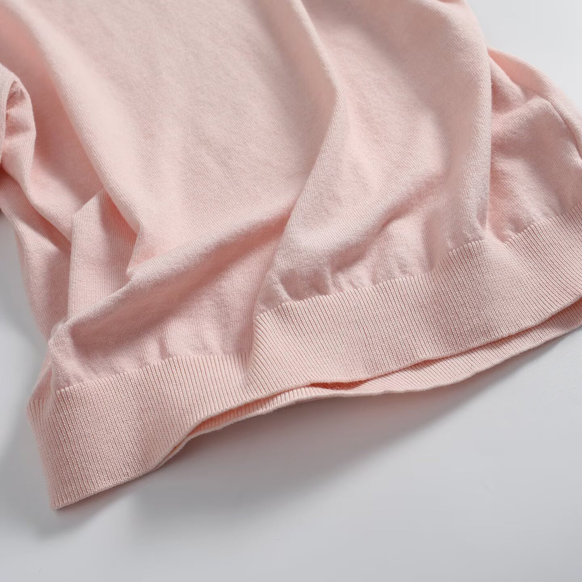 Women's Pile up collar Short Sleeve Knit Sweater
