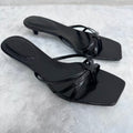 Women's new fashion high-heeled shoes with stiletto toe slippers.