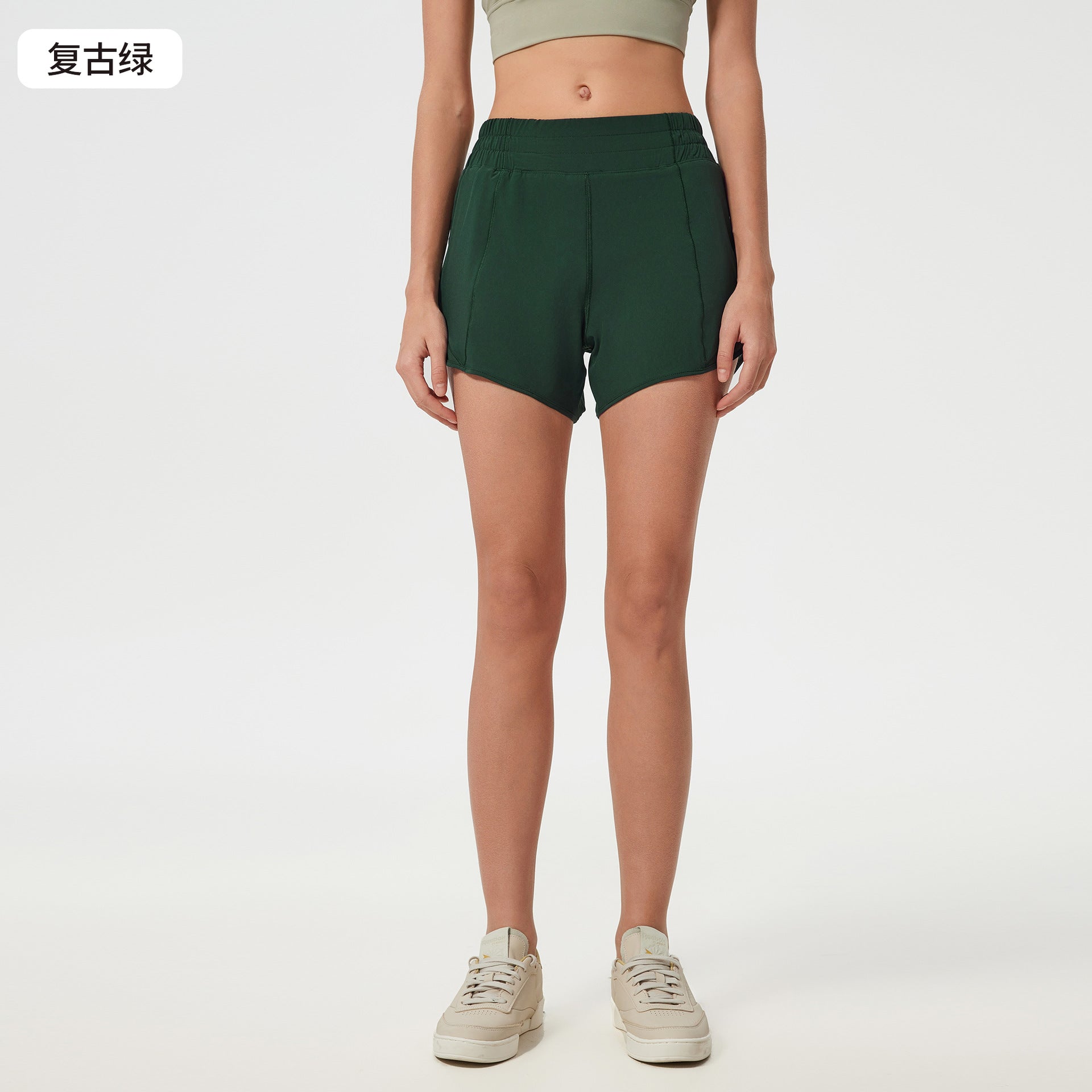Women's new Joker Quick-drying shorts with lining high waist yoga shorts.