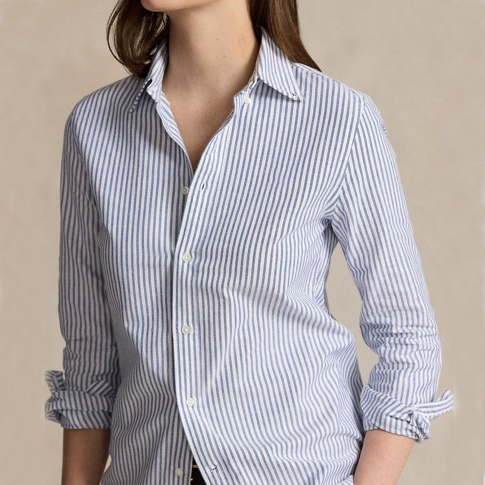 Women's new casual button-down long-sleeved lapel shirt