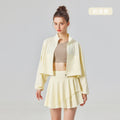 Women's new outdoor long-sleeved sunscreen coat pleated skirt suit