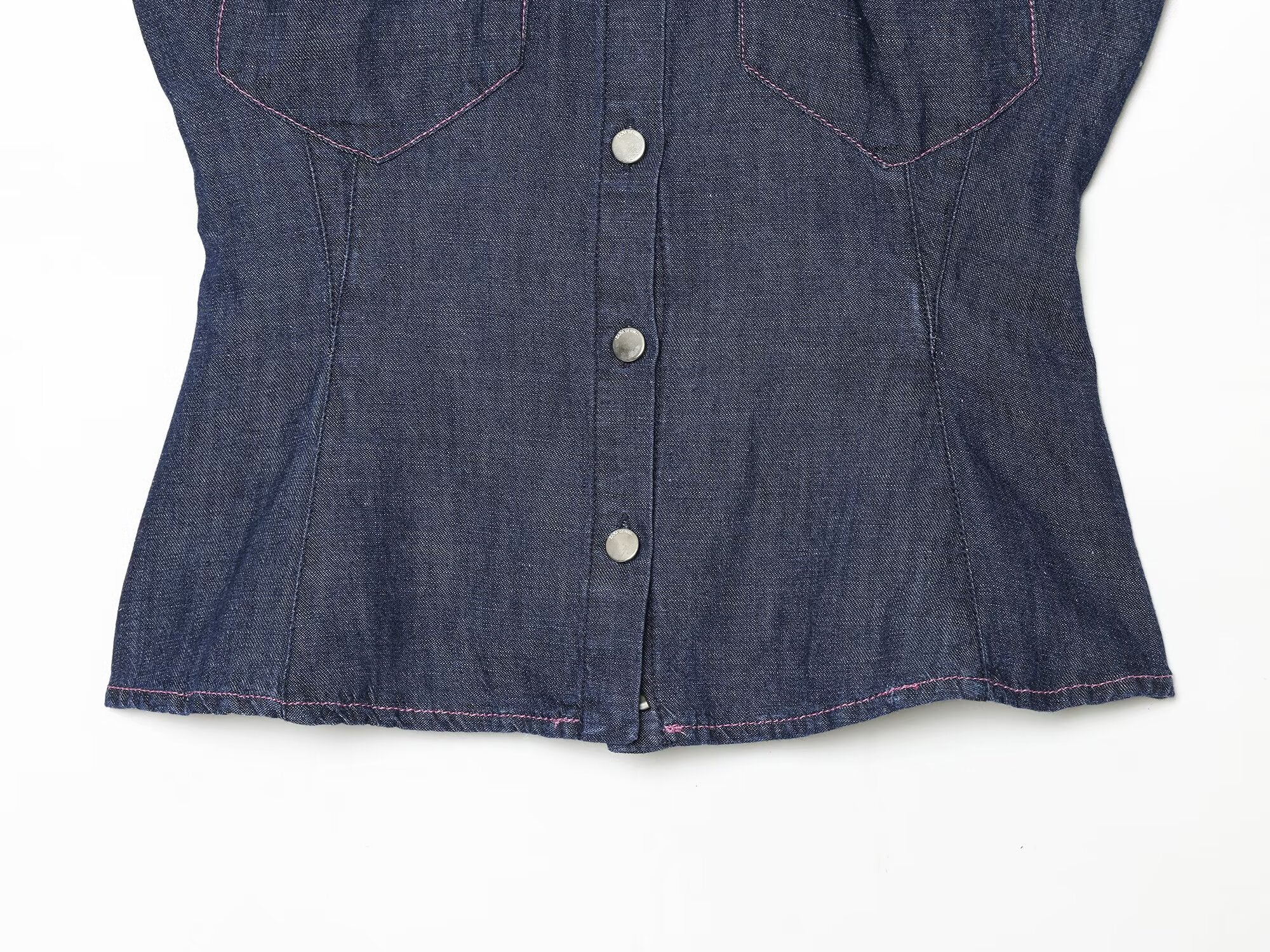 suit Women's 2 pieces casual Lapel denim shirt+denim bucket pants