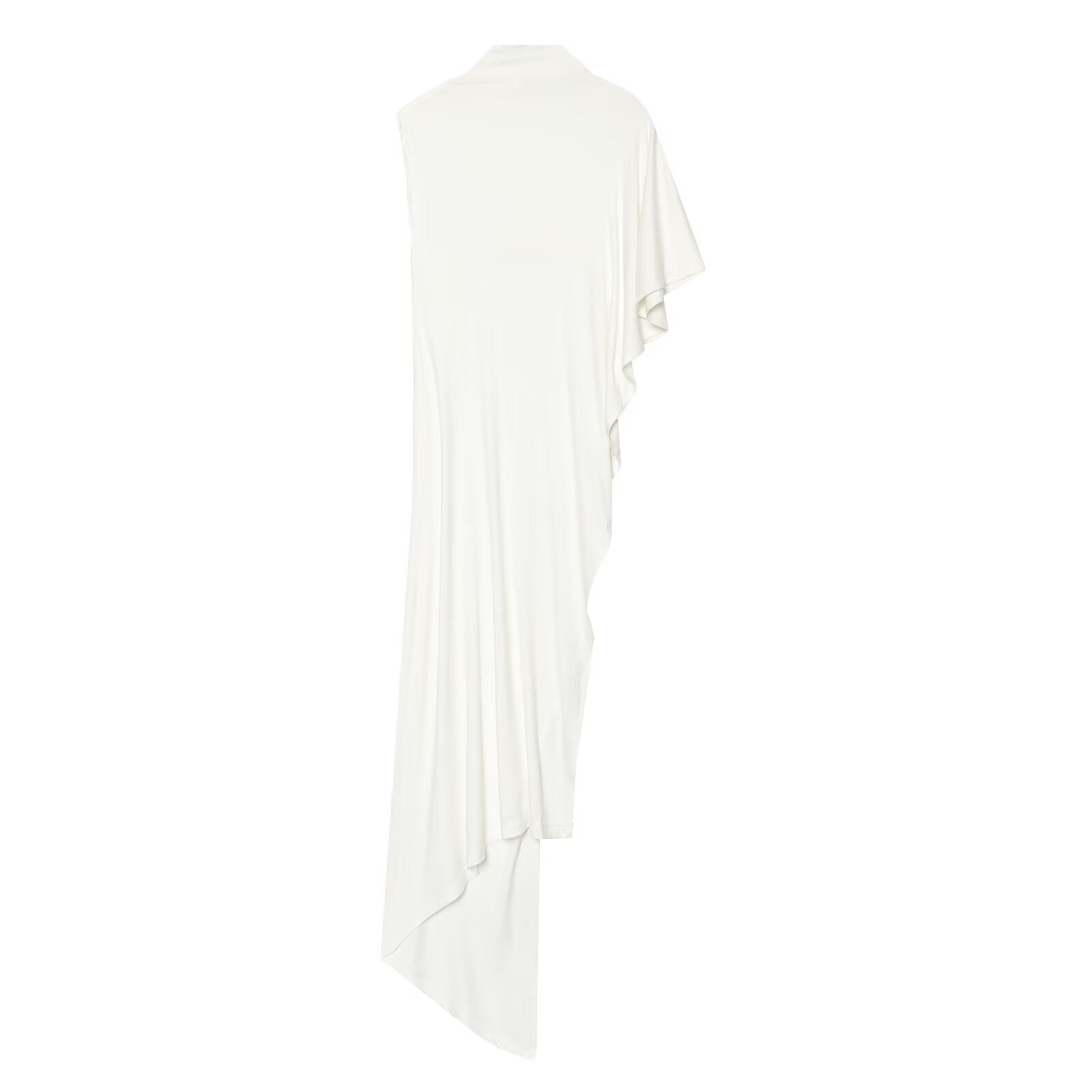 Women's new asymmetric long style pleated top