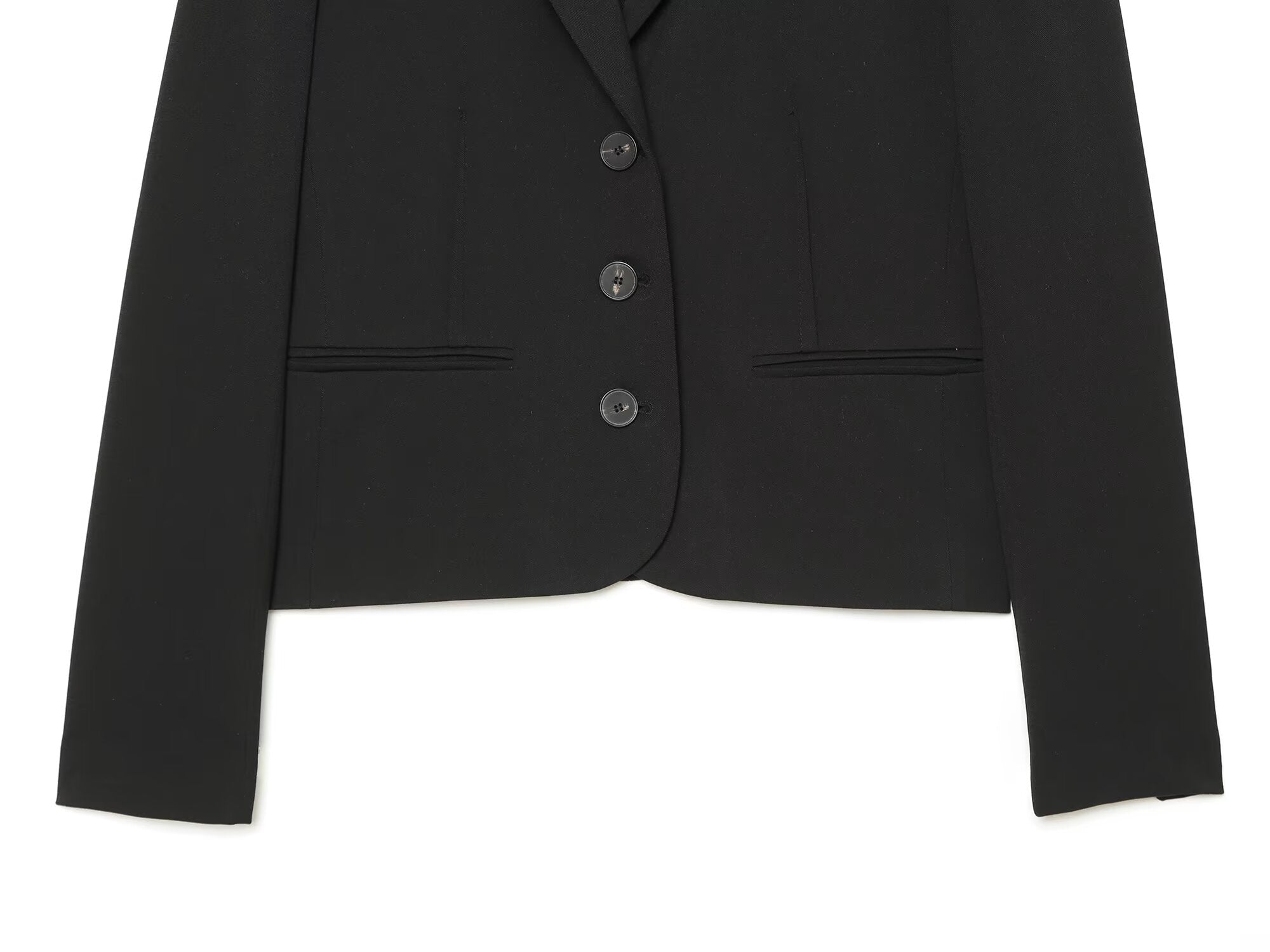 suit Women's 2 pieces short single breasted Blazer Coat+split flared pants