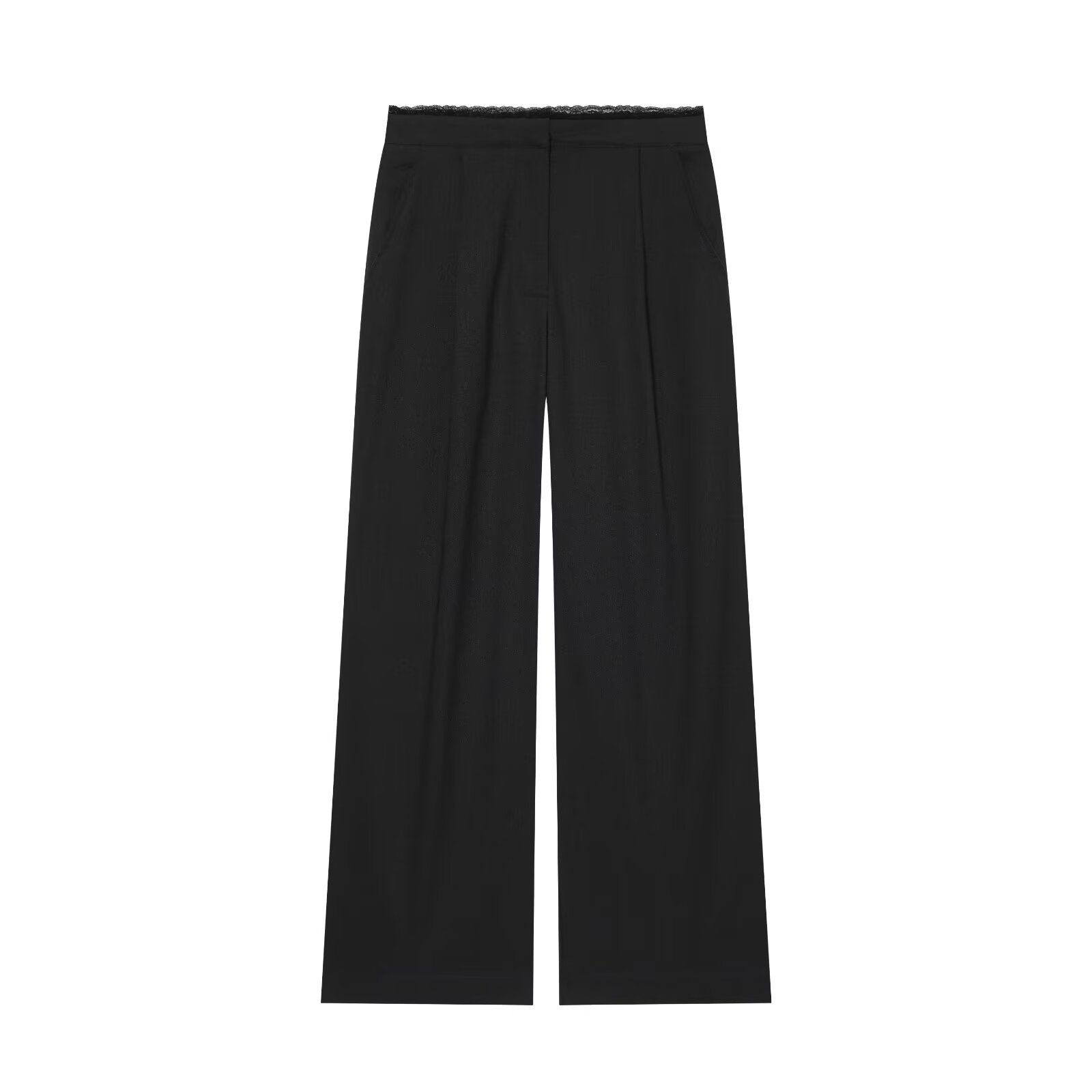suit Women's 2 pieces long style linen blend underwear style top+pants