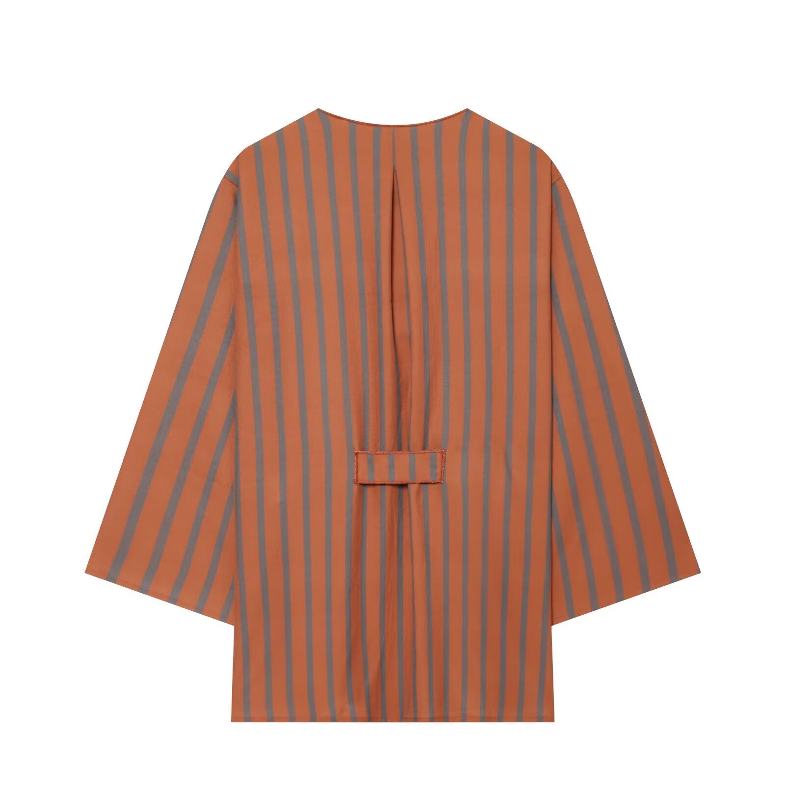 suit Women's 2 pieces loose striped lace up Coat+Pants