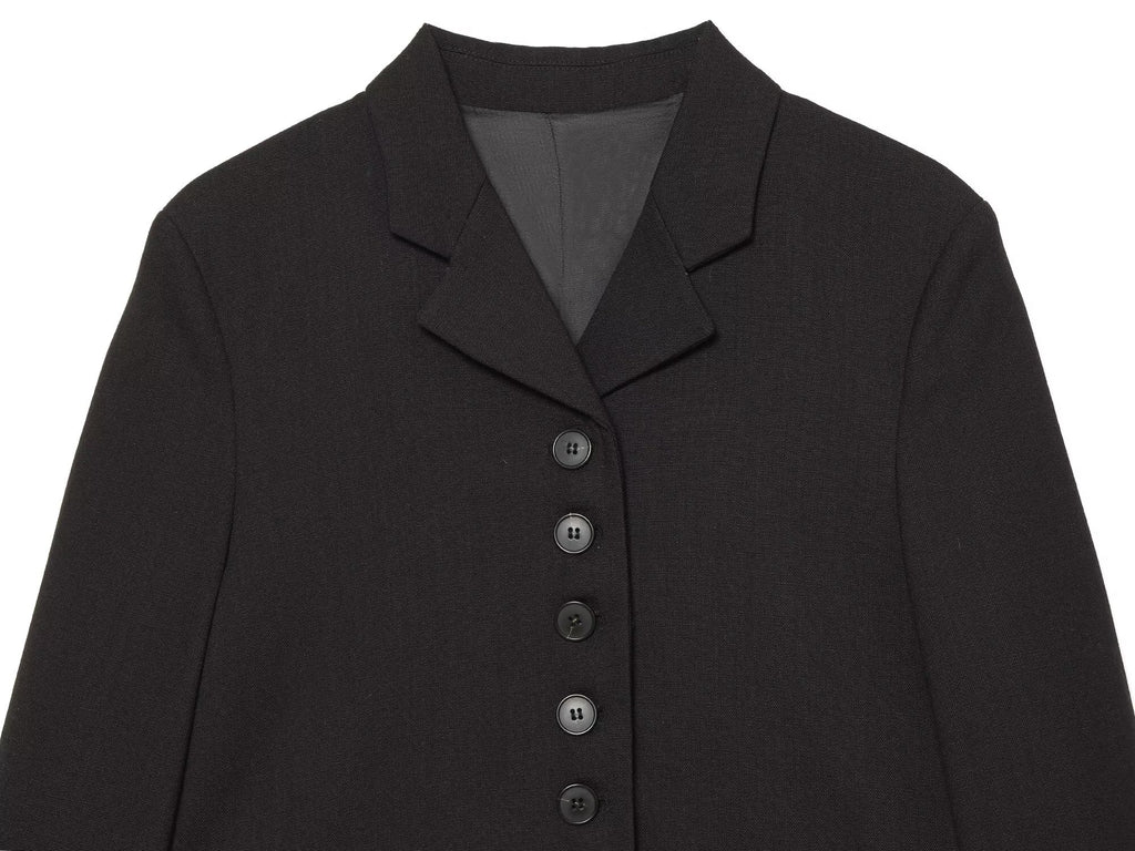 suit Women's 2 pieces button decoration Straight cut Blazer Coat +Pants