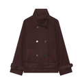 Women's with Belt casual oversized felt Coat
