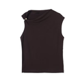 Women's irregular off shoulder sleeveless T-shirt