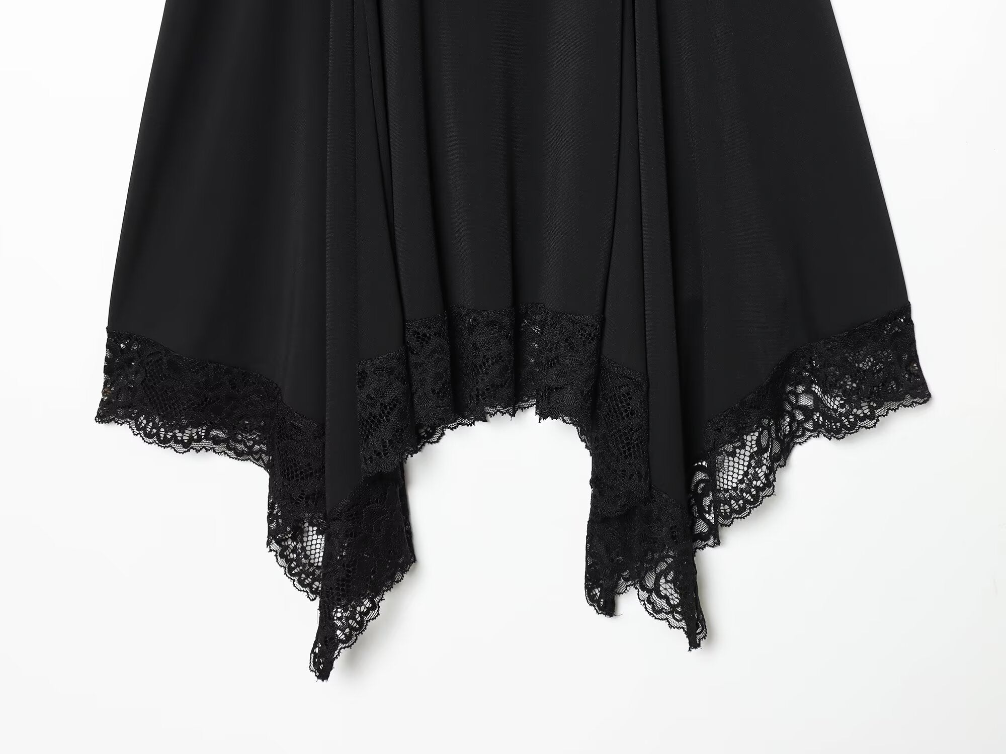 Women's slim lace suspender mini dress