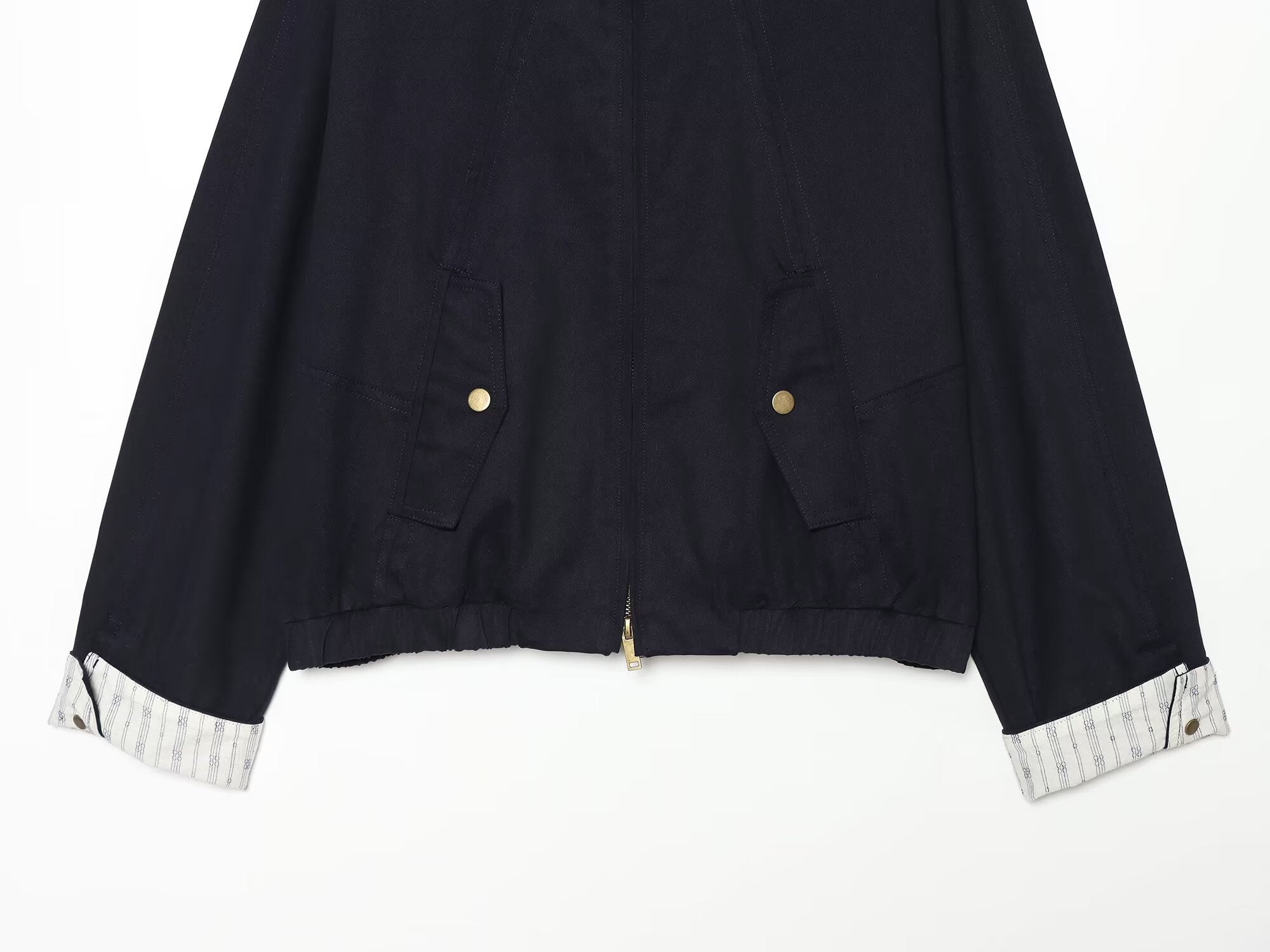 Women's casual patchwork retro stand collar jacket