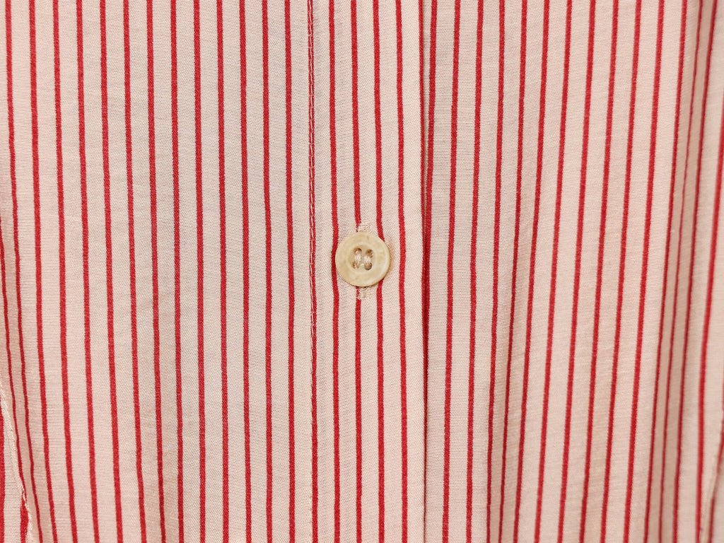 Women's knot decoration striped shirt