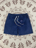 Men and women with the same new Joker couple style corduroy fabric elastic waist casual shorts.