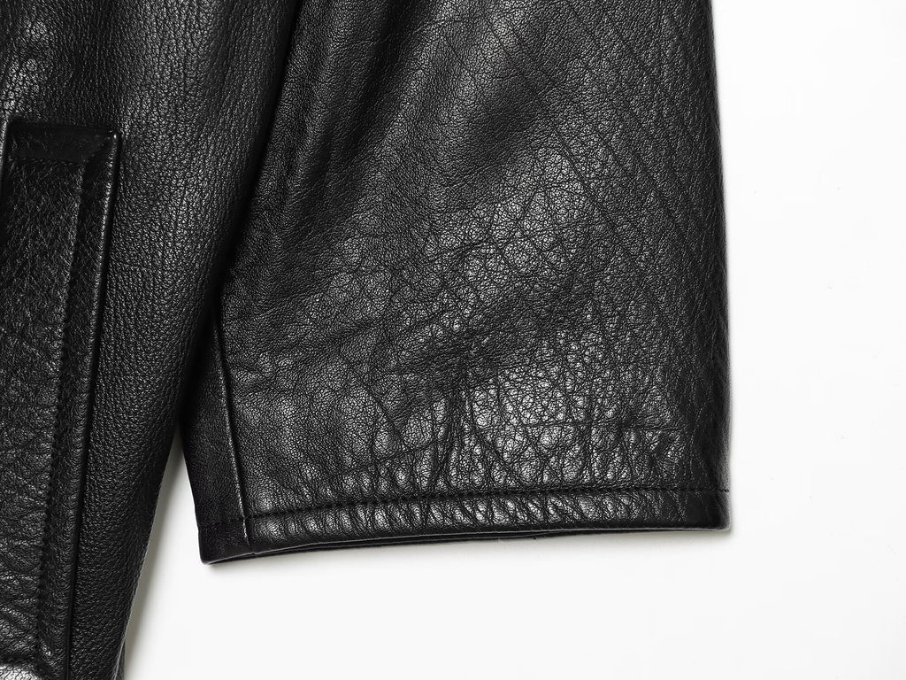 Women's soft faced faux leather short jacket Coat