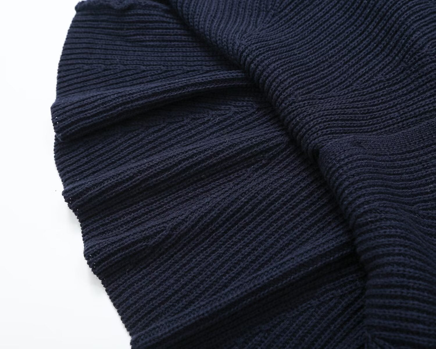 Women's A-line hem short skirt style knitted Coat