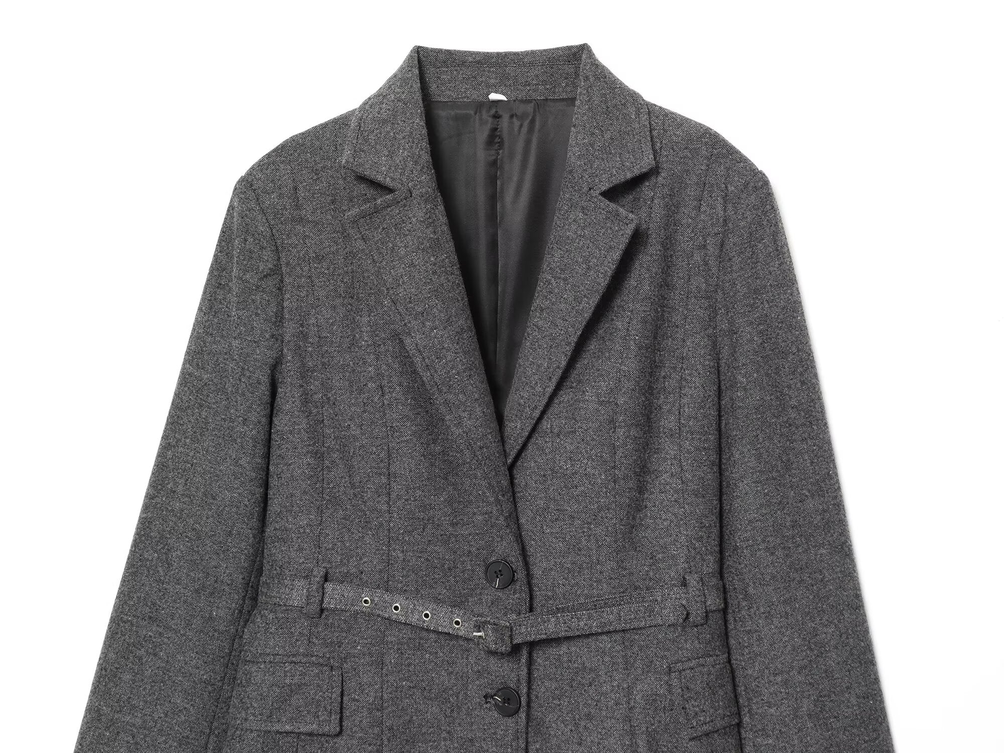 suit Women's 2 pieces with Belt casual lapel Blazer Coat +Pants