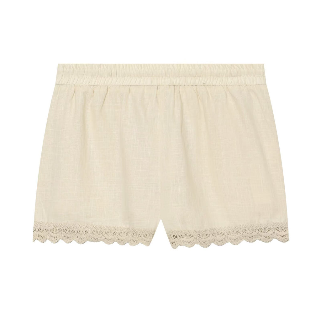 suit Women's 2 pieces short sleeved V-neck embroidered shirt+Shorts