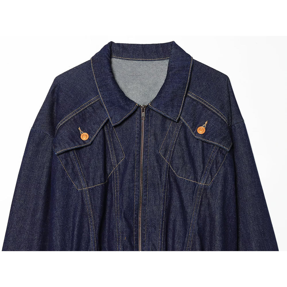 Women's casual denim pilot jacket Coat