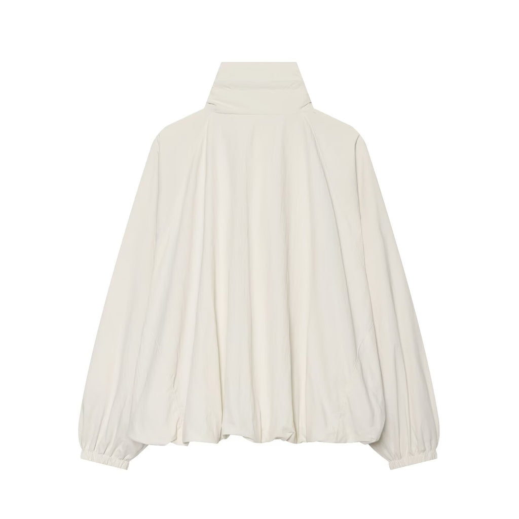 Women's casual large silhouette nylon Coat
