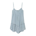 Women's layered decorative suspender mini dress