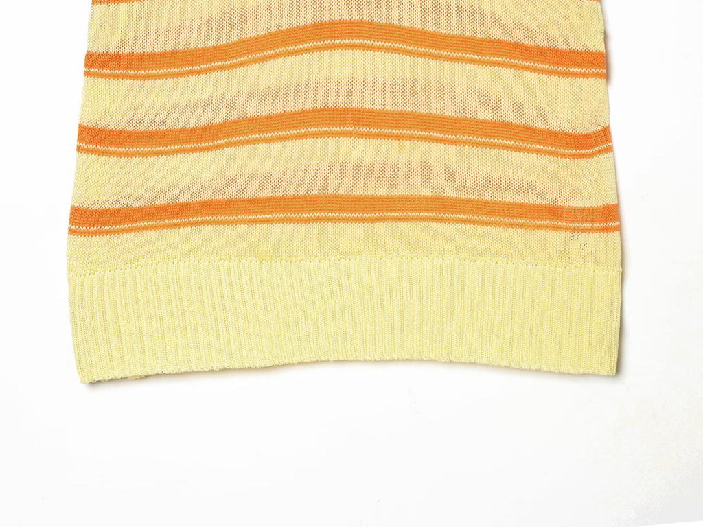Women's striped short-sleeved POLO shirt