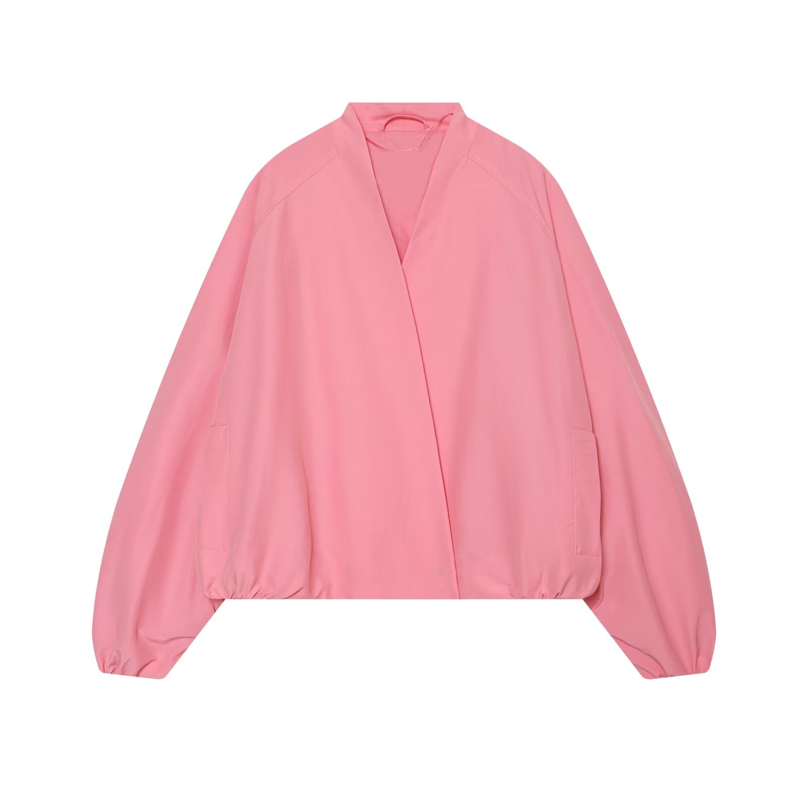 Women's loose V-neck pilot jacket Coat